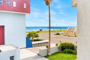 a view of the ocean from the balcony of a house at Jetty Seaview Apartment in Swakopmund