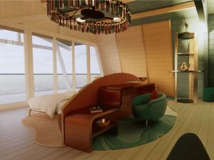 a living room with a couch and a chair at Oaga Art Resort Maldives - All Inclusive in North Male Atoll