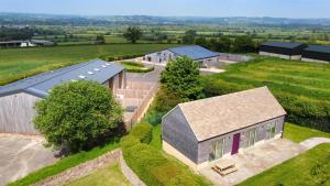 an overhead view of a building on a field at Bears Court in Cheltenham +5 photos