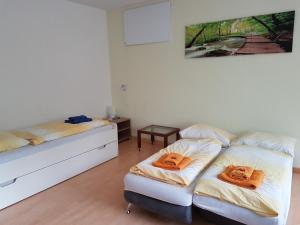 Postel nebo postele na pokoji v ubytování Ferienwohnung Pichlarn