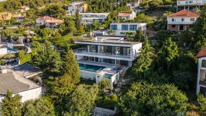 an aerial view of a house at Sunrise - The Twin Villa by PikHost in Shirokë