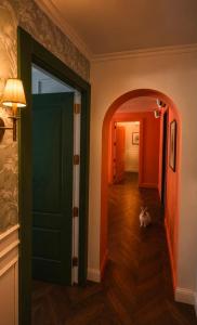 a cat sitting on the floor in a hallway at BV House - Membersclub - Adult only in Estepona +102 photos