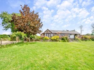 a house with a green lawn in front of it at Holgates in Upottery