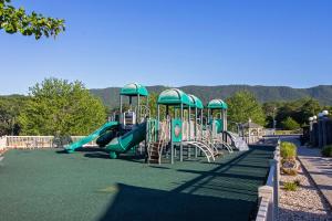 a playground with a bunch of slides in a park at Massanutten's Regal Vistas by TripForth in McGaheysville +21 photos