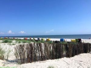 a train on the beach with the ocean in the background at Emes Stuuv in Oevenum