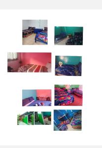 a collage of pictures of a room with a bed at Private Rooms, Dayly Tours , Rental Scooter in Juayúa