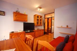 Televízia a/alebo spoločenská miestnosť v ubytovaní Lets Holidays APARTMENT POOL TERRACE TOSSA DE MAR