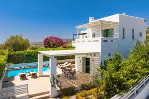 a view of a house with a swimming pool at Villa Loka in Gennadi