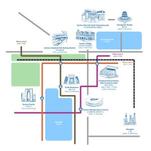 a schematic diagram of the proposed improvements to the city of toronto at Suzhou Marriott Hotel Yangcheng Lake in Suzhou