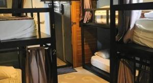 a group of bunk beds in a room at The 25 Hostel in Sathani Khlong Rian +50 photos