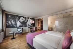 Posteľ alebo postele v izbe v ubytovaní Hotel dasMEI