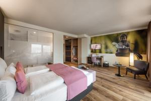Posteľ alebo postele v izbe v ubytovaní Hotel dasMEI
