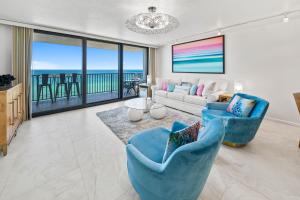 a living room with a view of the ocean at One Seagrove Place #1308 - "Love at First Sight" in Santa Rosa Beach