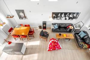 a living room with a couch and a table at 8119-Praesto-Over-Lyngen-19 in Præstø +24 photos