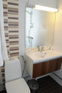 Koupelna v ubytování Finlandia Hotel Lumiainen