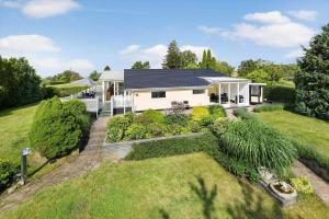 an aerial view of a house with a garden at FJ2401-Skibby-Gogevaenget-31 in Skibby
