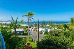 a view of the beach from the balcony at Breakers 2 in Crescent Head