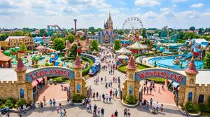 an aerial view of the walt disney world resort at Oasi Bernareggio Smart Work & Relax in Bernareggio