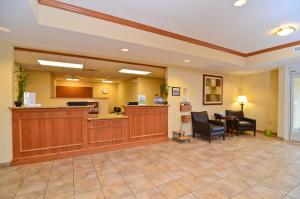 a lobby of a hospital with a waiting room at Candlewood Suites Chambersburg by IHG in Chambersburg +46 photos
