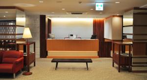 The lobby or reception area at Hotel Sunroute Kumamoto