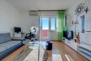 Televízia a/alebo spoločenská miestnosť v ubytovaní Apartment Marinely