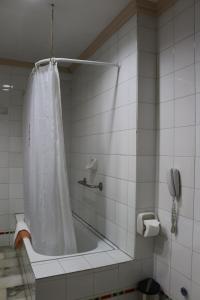 Koupelna v ubytování Hotel Republica
