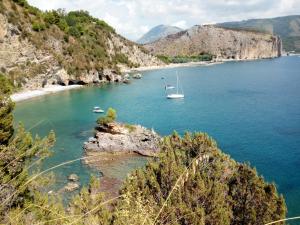 a view of a bay with boats in the water at Vivere il mare in Palinuro