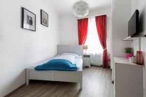 Voodi või voodid majutusasutuse Hotel Croce Federale toas