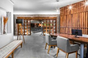 TV a/nebo společenská místnost v ubytování Hotel Boutique Abad