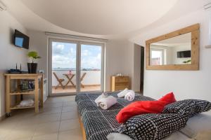 TV a/nebo společenská místnost v ubytování Alex Surf Hostel