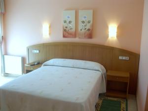 Łóżko lub łóżka w pokoju w obiekcie Hotel Miramar 2** Superior