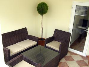 Predel za sedenje v nastanitvi Split Artistic Apartments