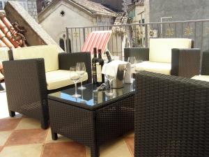 Predel za sedenje v nastanitvi Split Artistic Apartments