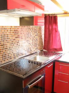 Kuhinja oz. manjša kuhinja v nastanitvi Split Artistic Apartments