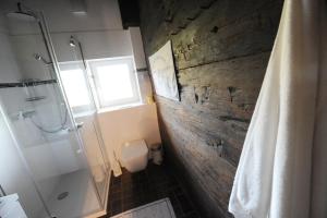 Vannituba majutusasutuses Glühwürmchenhütte