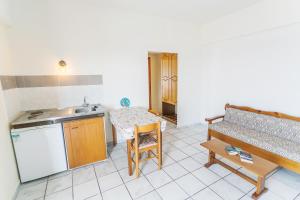 Kuchyň nebo kuchyňský kout v ubytování Yiannis Ηotel