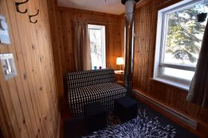 Postel nebo postele na pokoji v ubytování Gîte TerreCiel