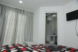 TV a/nebo společenská místnost v ubytování Hotel Elma