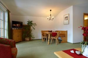 TV a/nebo společenská místnost v ubytování Landhaus Alpensonne