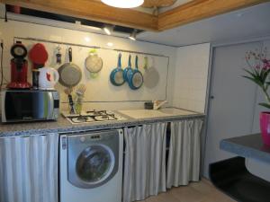 アヴィニョンにあるCœur de Provence GPのキッチン(洗濯機、シンク付)
