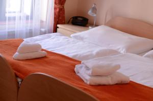 Postel nebo postele na pokoji v ubytování Hotel Paradies