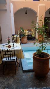Posezení v ubytování Riad Dar Lilas