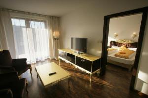 Postel nebo postele na pokoji v ubytování Garden Hotel Domaša