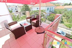 Balkón alebo terasa v ubytovaní Apartments Šuperba