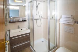 Koupelna v ubytování Hotel de Gulden Leeuw