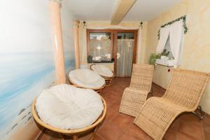 Posezení v ubytování Almhaus Blümel