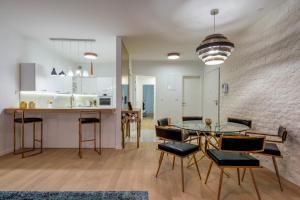 Kuchyň nebo kuchyňský kout v ubytování Apartment Carnation
