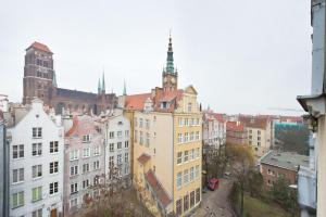 Výhľad na mesto Gdansk alebo výhľad na mesto priamo z apartmánu