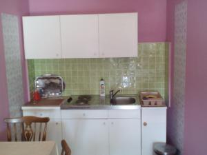 Kuchyň nebo kuchyňský kout v ubytování Apartments Bogunovic