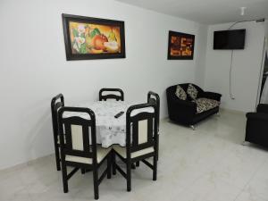 TV a/nebo společenská místnost v ubytování Apartamento Santamore II